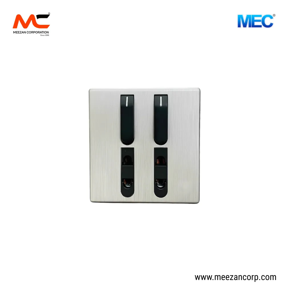 2+2 Slim Black & Silver (MEC)