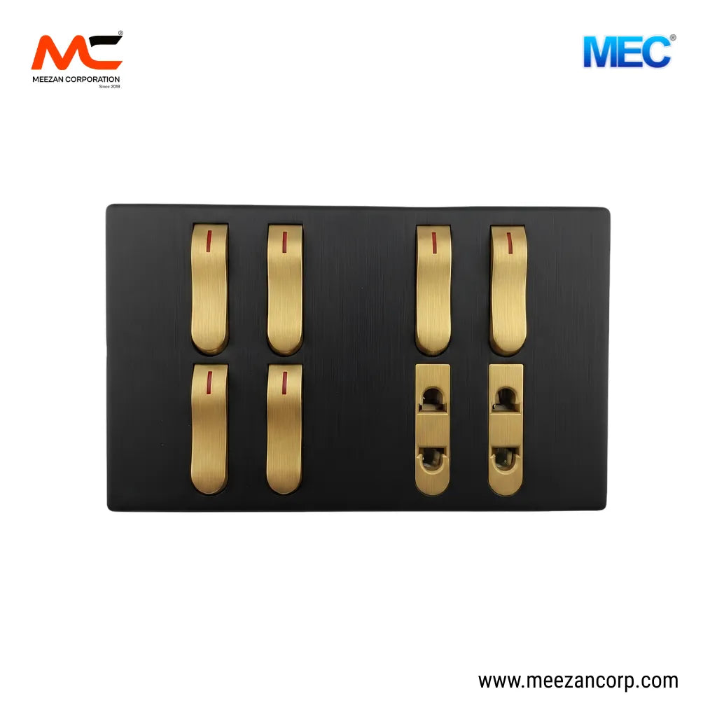 6+2 Slim Black Golden (MEC)