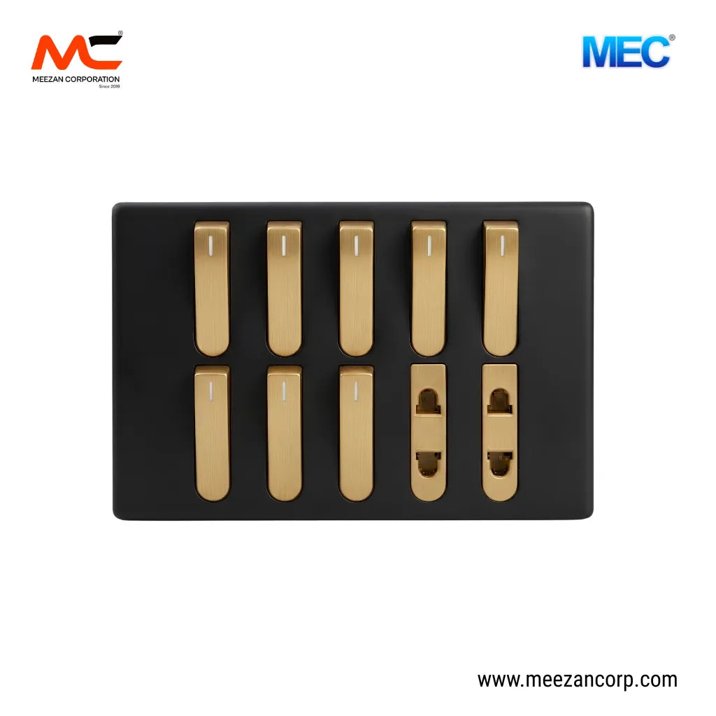 8+2 Slim Black Golden (MEC)
