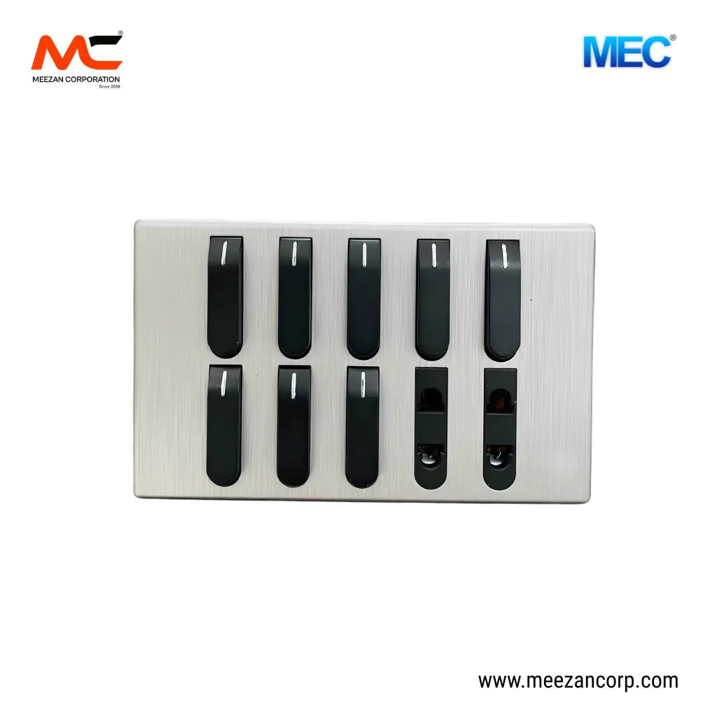 8+2 Slim Black & Silver (MEC)