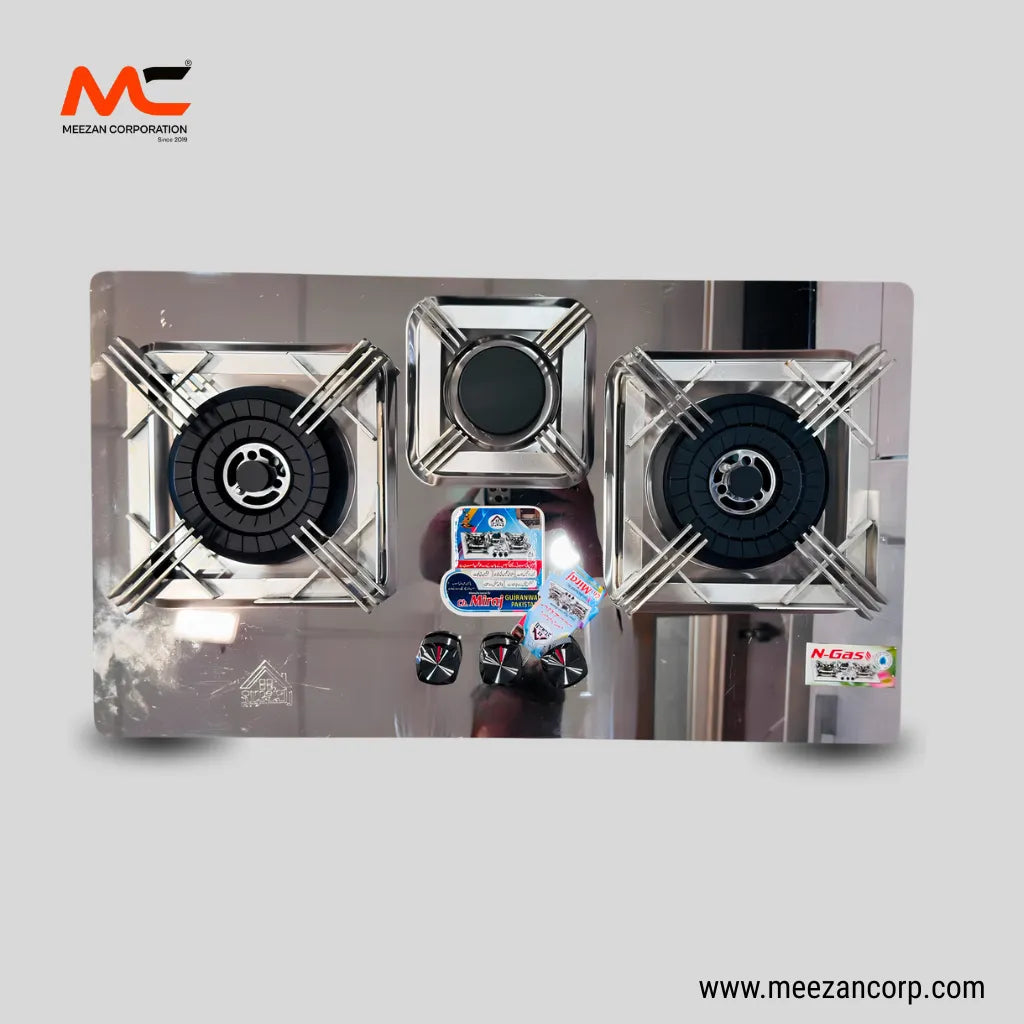 Al Mirage 3-Burner Stainless Steel Built-In Hob