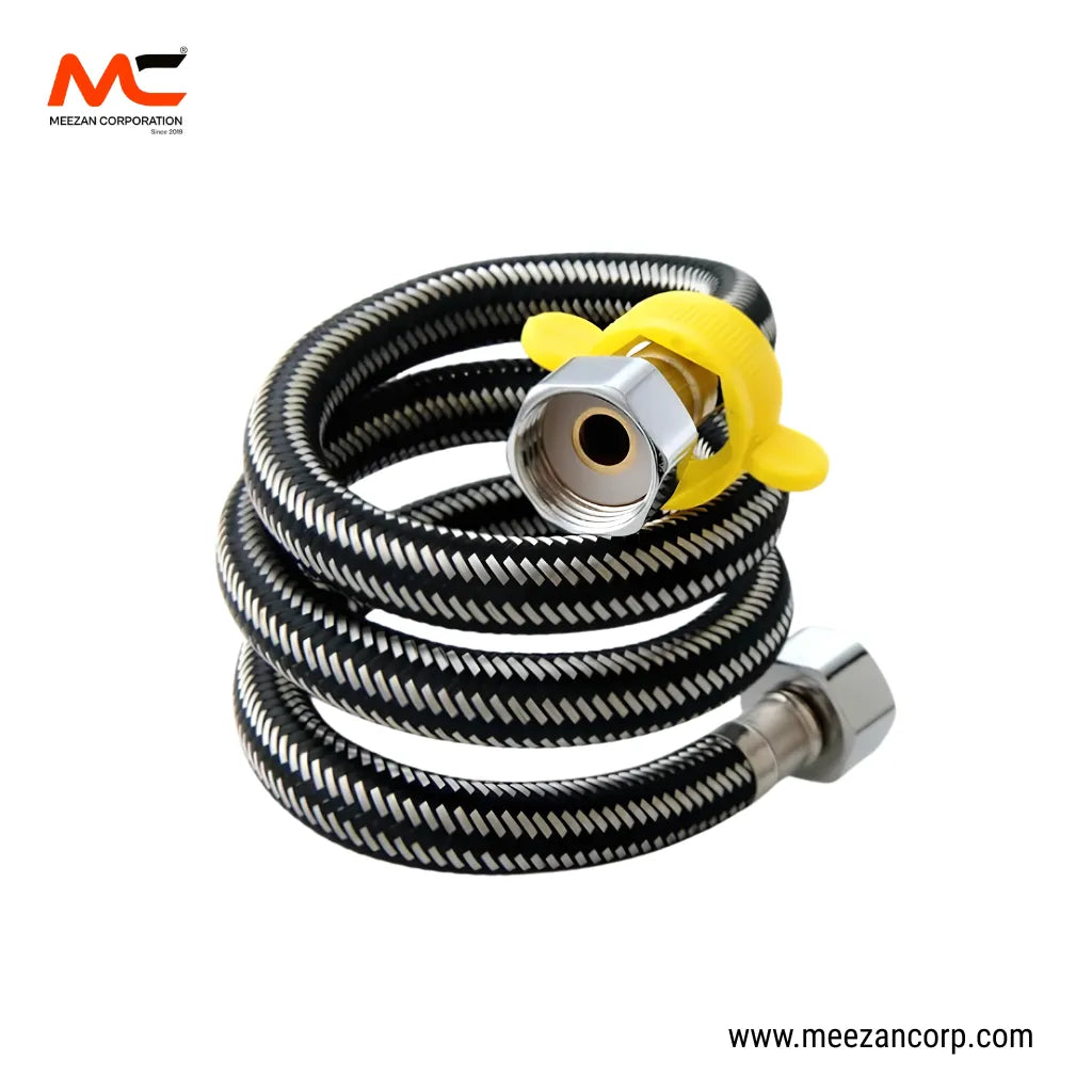 Braided Basin & Commode Connection Pipe