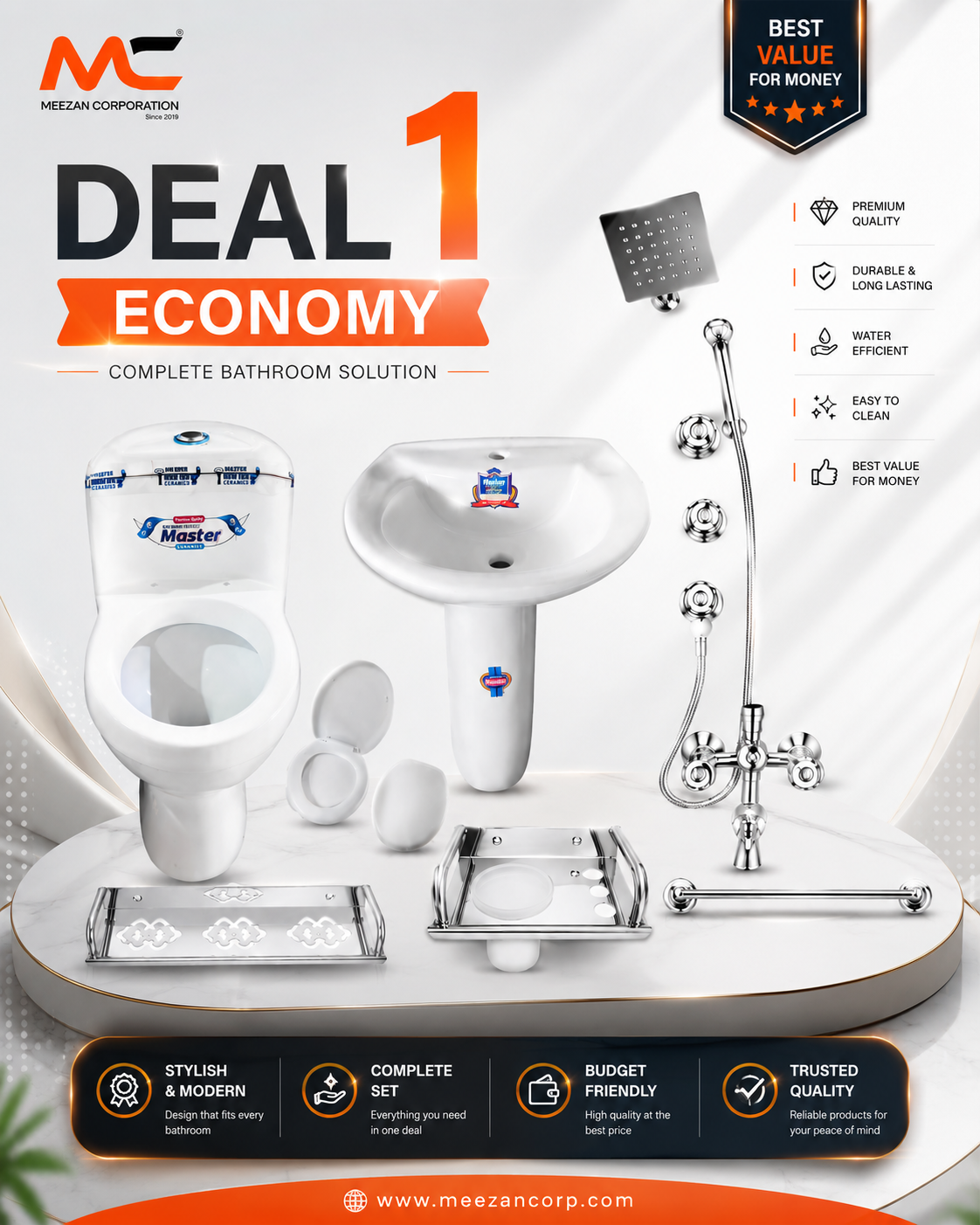 Deal 1 Economy Bathware Package
