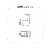 Dell 3 commode (Without Seat cover)