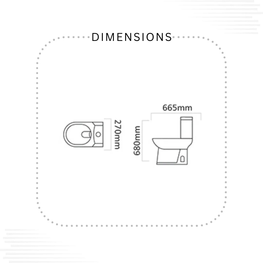 Dell 4 commode (Without Seat cover)