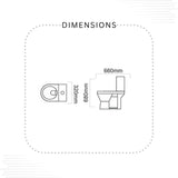 Dell 5 commode (Without Seat cover)