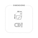 Dell 7 commode (Without Seat cover)