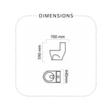 Dell Aqua Commode (Without Seat cover)