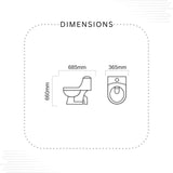 Dell Belta Commode (Without Seat cover)