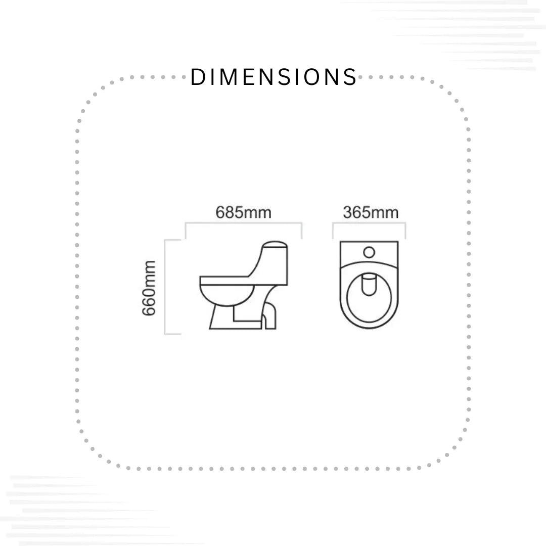 Dell Belta Commode (Without Seat cover)