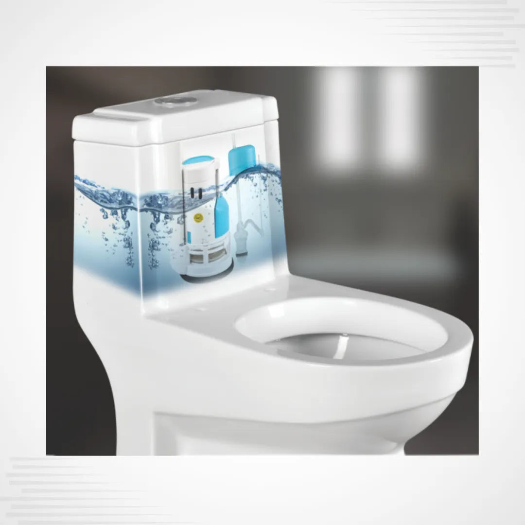 Dell Commode Fitting Double Push 10″ For One Piece