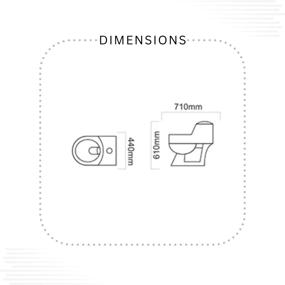 Dell commode (Without Seat cover)