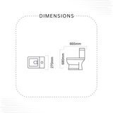 Dell Dimond Commode (Without Seat cover)