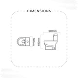 Dell Glow Commode (Without Seat cover)