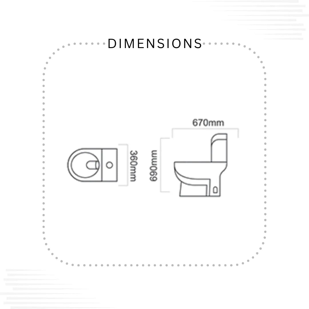 Dell Glow Commode (Without Seat cover)