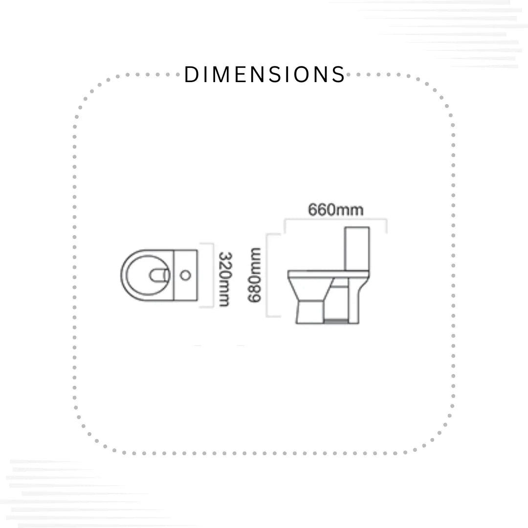 Dell Super Commode (Without Seat cover)