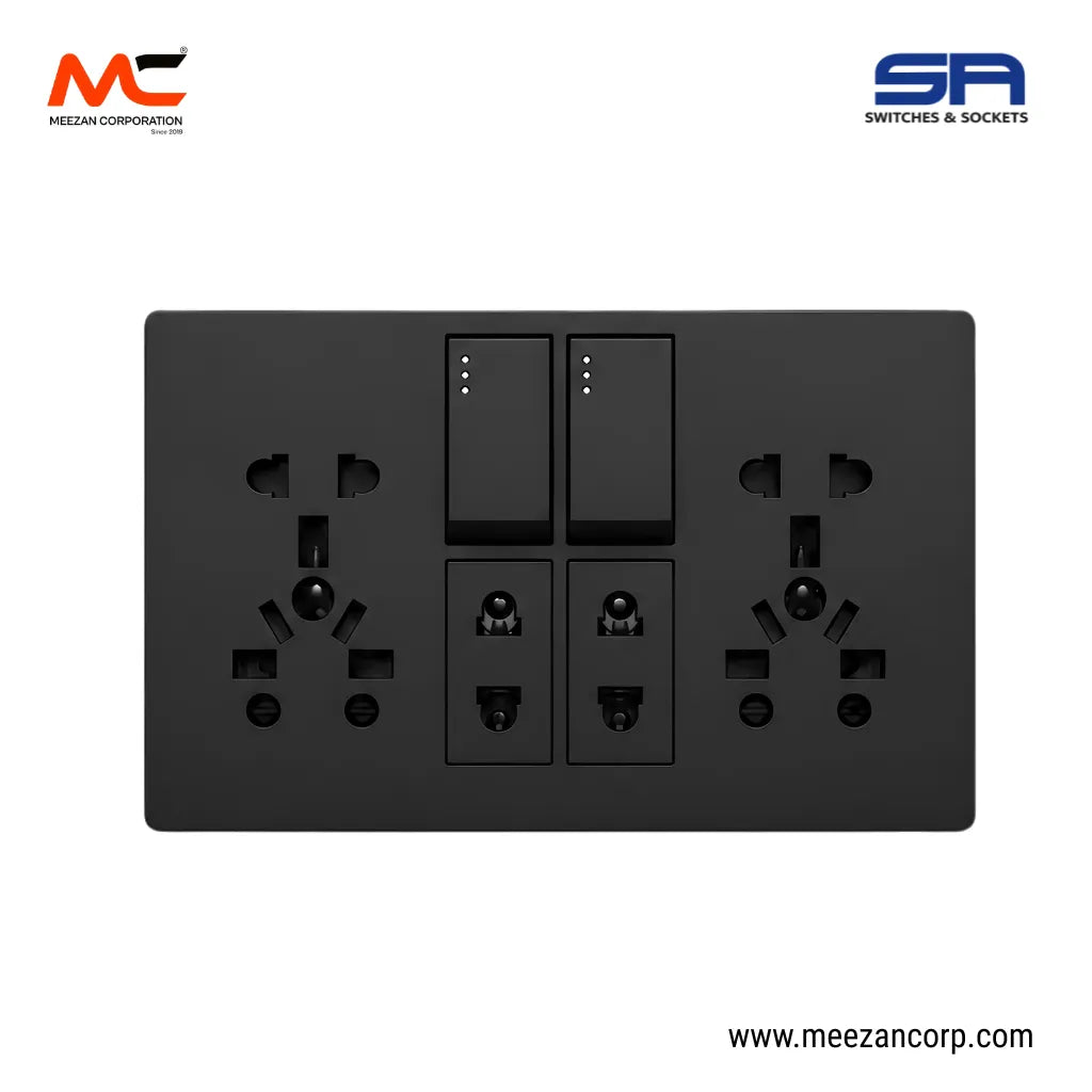 Dual Multi Socket Matte Black (SA)