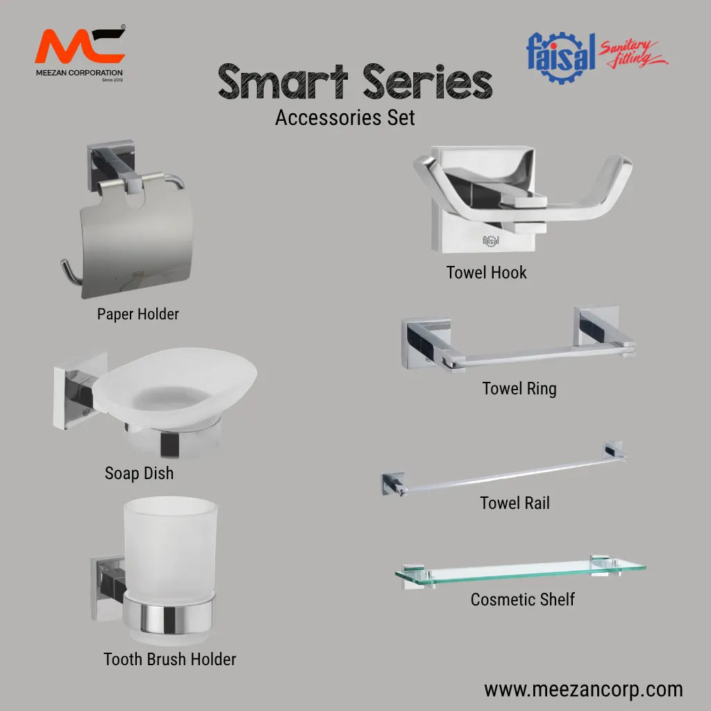 Faisal Smart Bathroom Accessories Set
