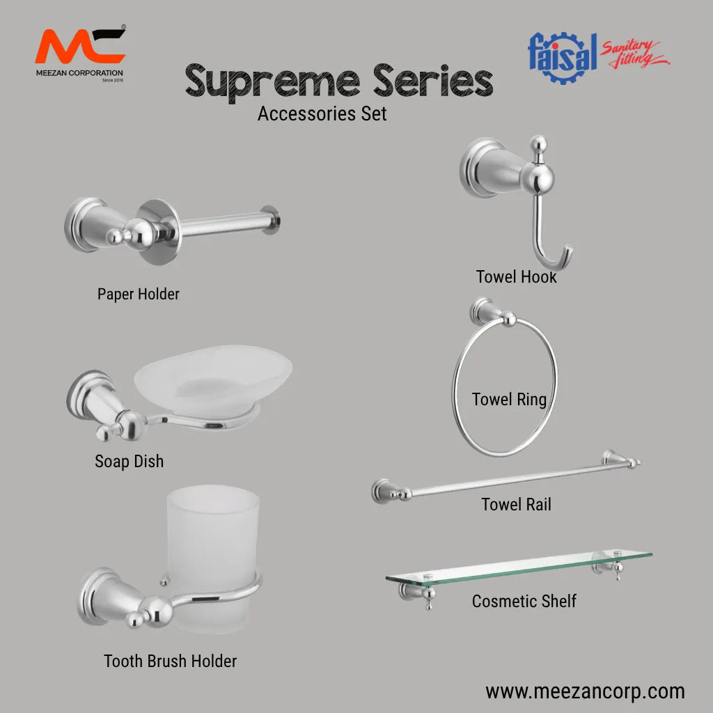 Faisal Supreme Bathroom Accessories Set