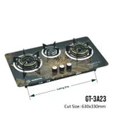 Golden Fuji GT-3A23 Built-In Gas Hob