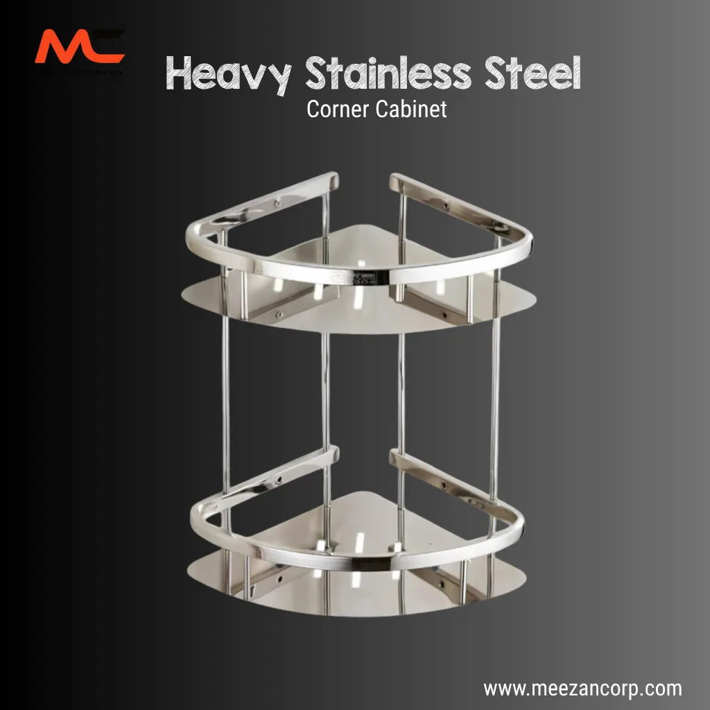 Heavy Stainless Steel Corner Cabinet