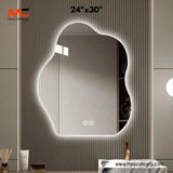 LED Mirror – Asymmetrical Cloud Silhouette