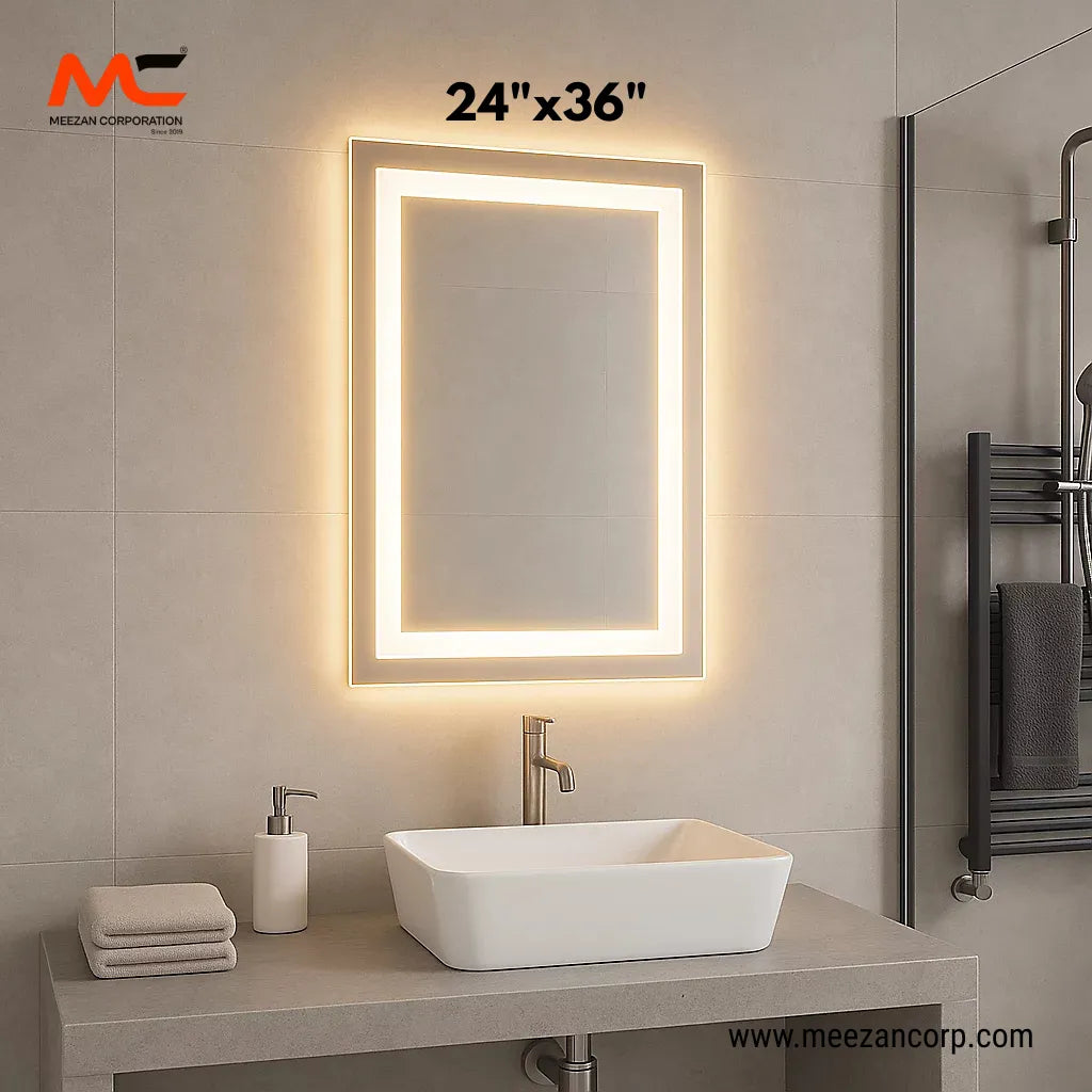 LED Mirror – Dual-Zone Ambient Glow