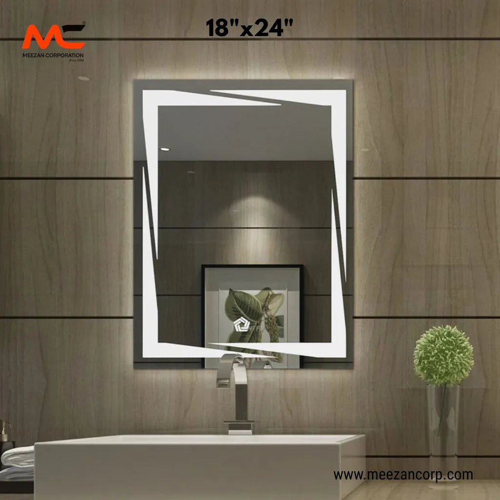 LED Mirror – Dynamic Geometric Border