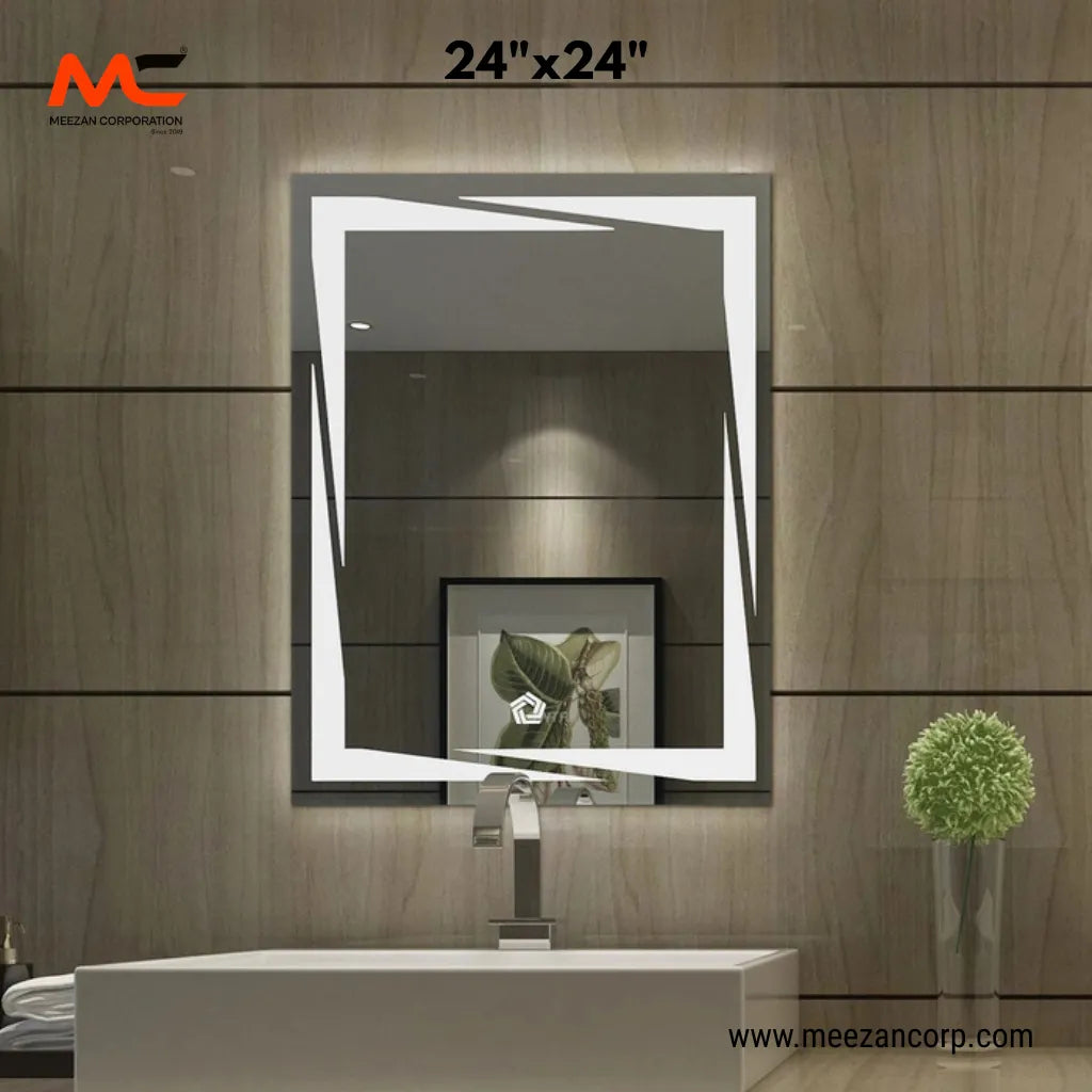 LED Mirror – Dynamic Geometric Border
