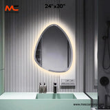 LED Mirror – Soft Triangular Ambient Silhouette
