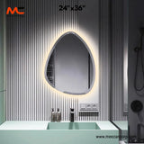 LED Mirror – Soft Triangular Ambient Silhouette