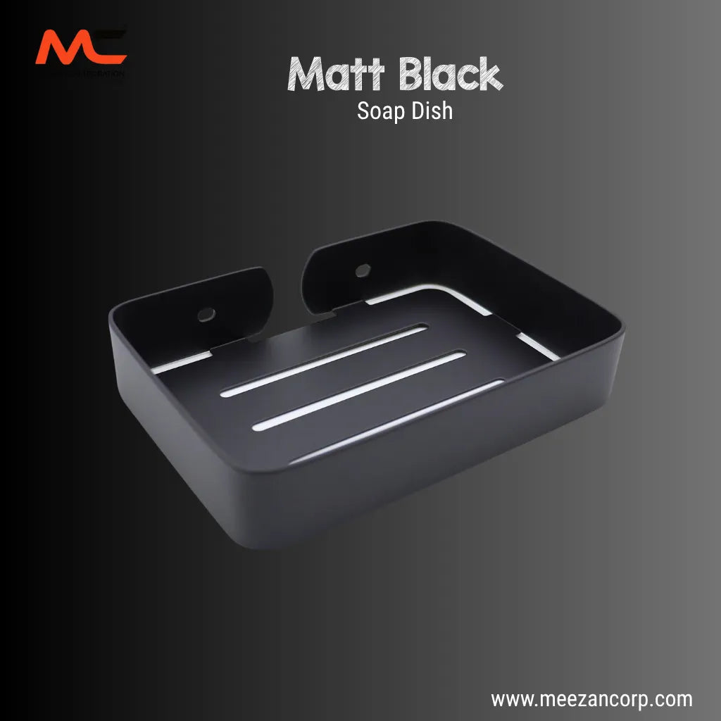 Luxury Matte Black Soap Dish