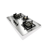 NasGas DG-1530 SS 3-Burner Stainless Steel Built-In Gas Hob
