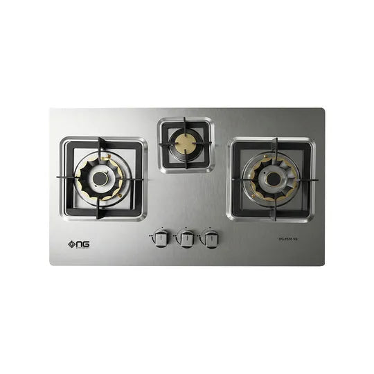 NasGas DG-1530 SS 3-Burner Stainless Steel Built-In Gas Hob