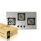 NasGas DG-2034 SS 3-Burner Stainless Steel Built-In Gas Hob