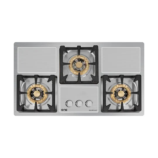 NasGas DG-227 S 3-Burner Stainless Steel Built-In Gas Hob
