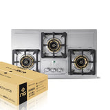 NasGas DG-227 SDN 3-Burner Stainless Steel Built-In Gas Hob