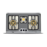 NasGas DG-333 BK 3-Burner Stainless Steel Built-In Gas Hob