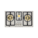 NasGas DG-444 3-Burner Stainless Steel Built-In Gas Hob with Auto Ignition