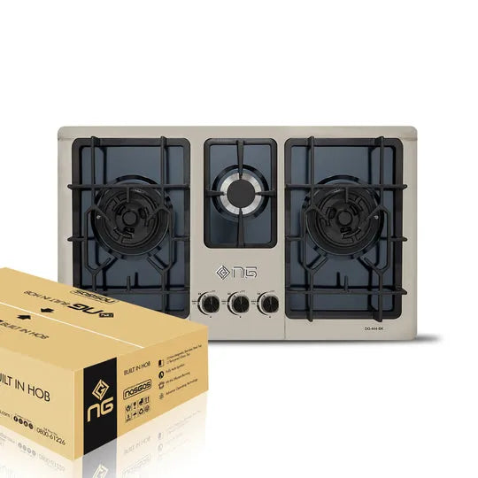 NasGas DG-444 BK 3-Burner Built-In Gas Hob