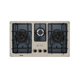 NasGas DG-444 BK 3-Burner Built-In Gas Hob