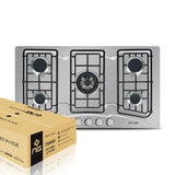 NasGas DG-555 S 5-Burner Stainless Steel Built-In Gas Hob with Auto Ignition