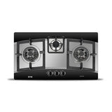 NasGas DG-932 BK 3-Burner Stainless Steel Built-In Gas Hob