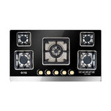 NasGas DG-GN 5 5-Burner Tempered Glass Built-In Gas Hob with Auto Ignition