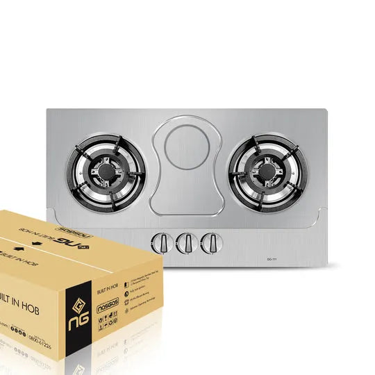 NasGas DG-SN2 2-Burner Stainless Steel Built-In Gas Hob