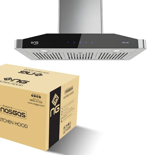NasGas Turbo-Suction Silent Kitchen Hood (KHD-340)