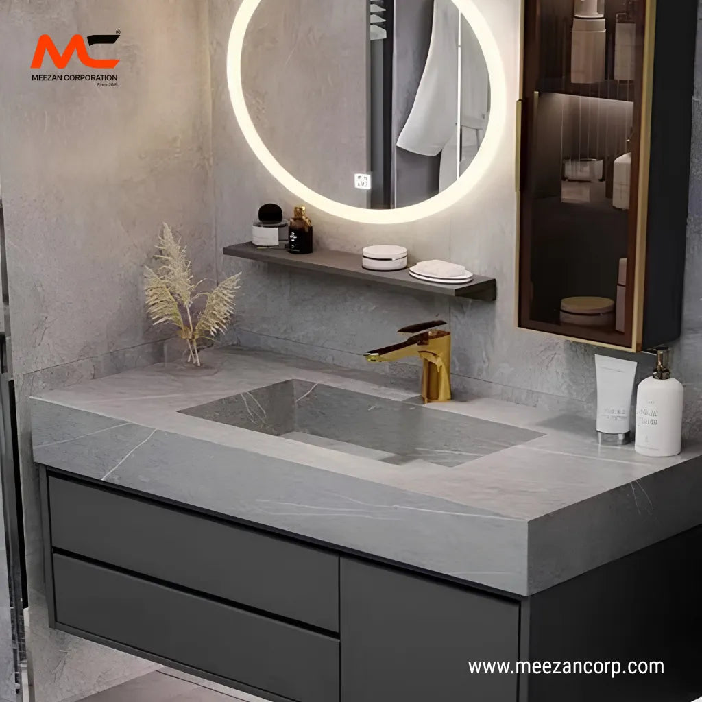 PVC Vanity Dark Grey