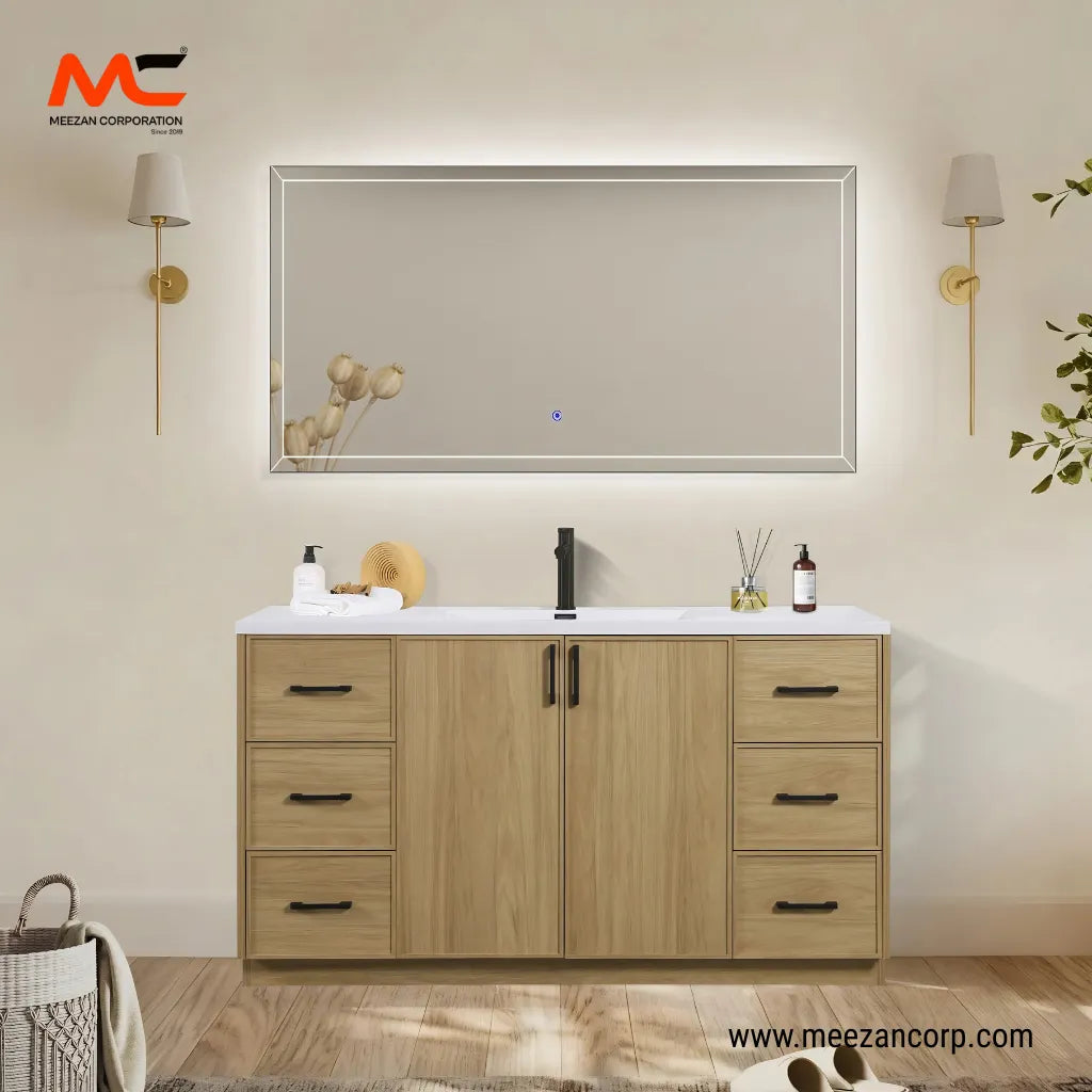 PVC Vanity Wood Finish