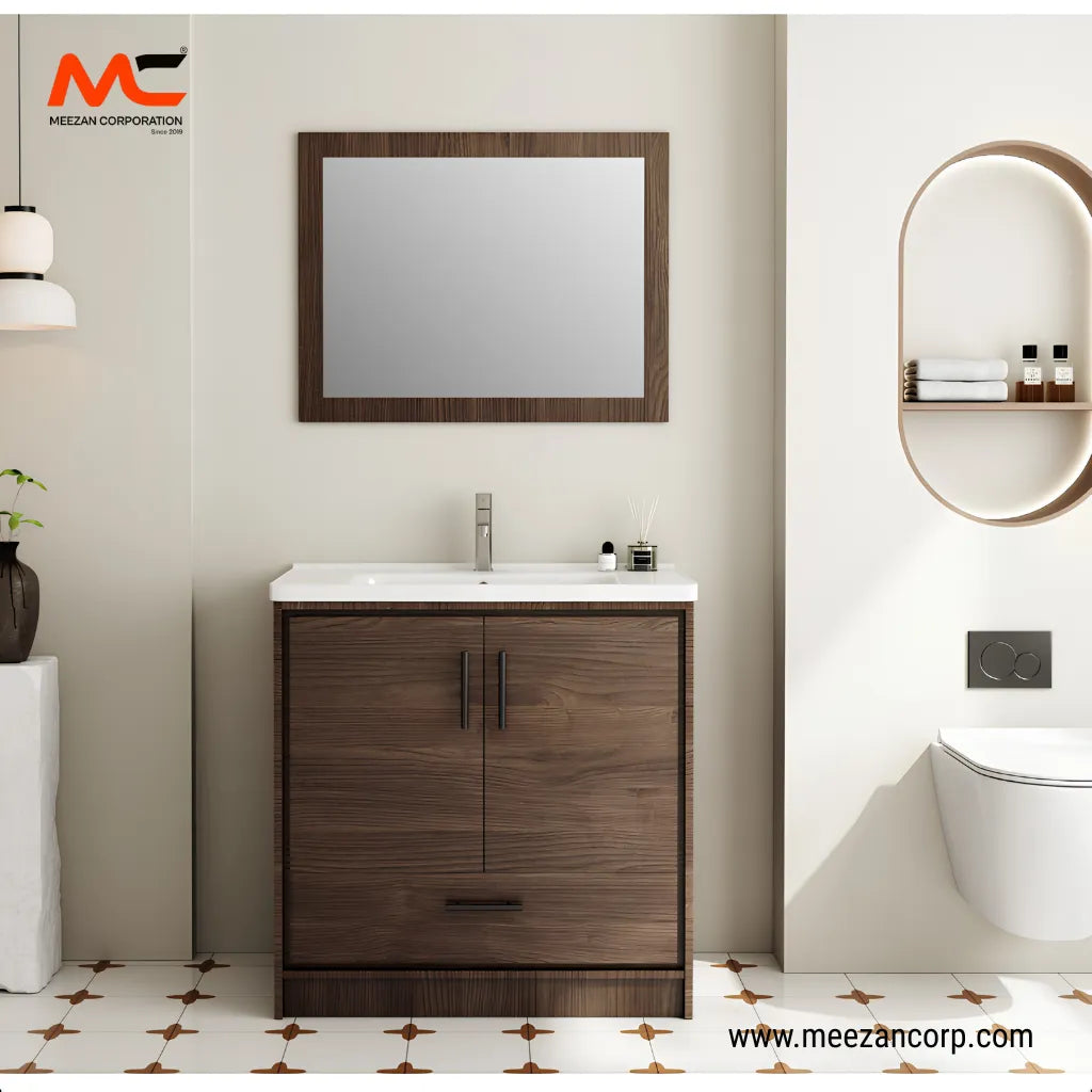 PVC Vanity Wood Finish