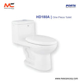 Porta HD180A Cito One Piece Toilet with Hydraulic Seat Cover